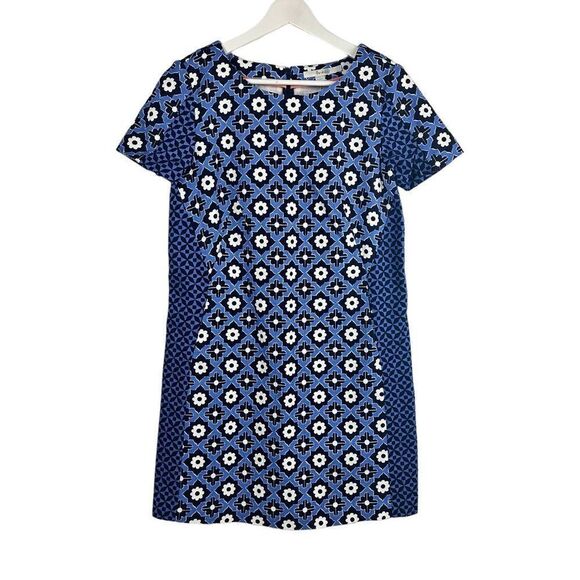 Boden Pippa Blue Floral Shift Dress size 8R - Picture 1 of 7